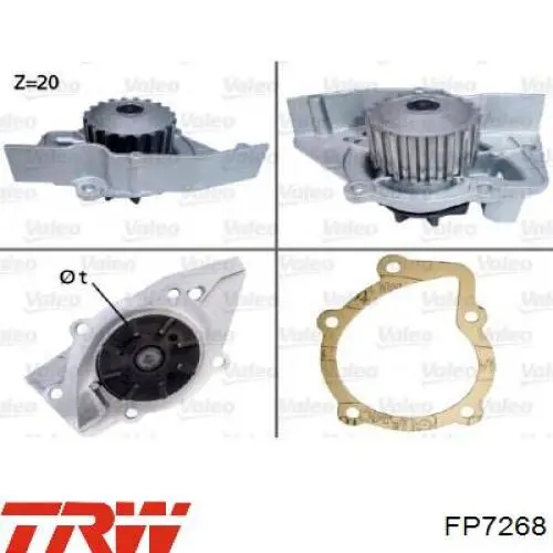 WPQ0889 Magneti Marelli Насос охолодження