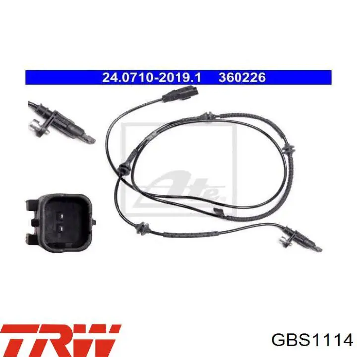 GBS1114 TRW Датчик АБС (ABS) задній