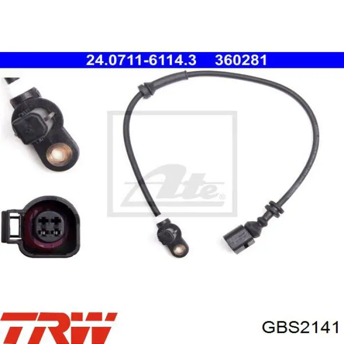Передній датчик ABS Ford 1207323