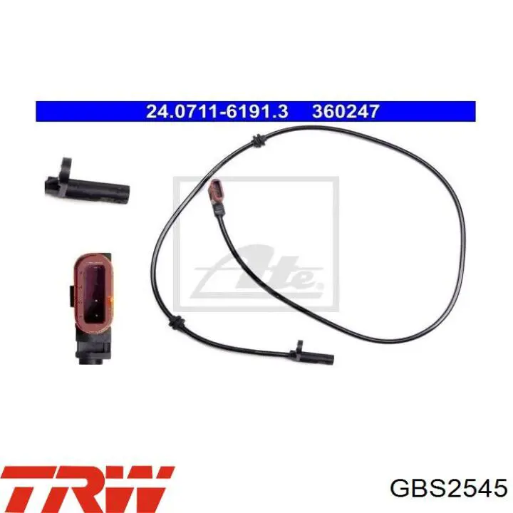 GBS2545 TRW Датчик АБС (ABS) задній