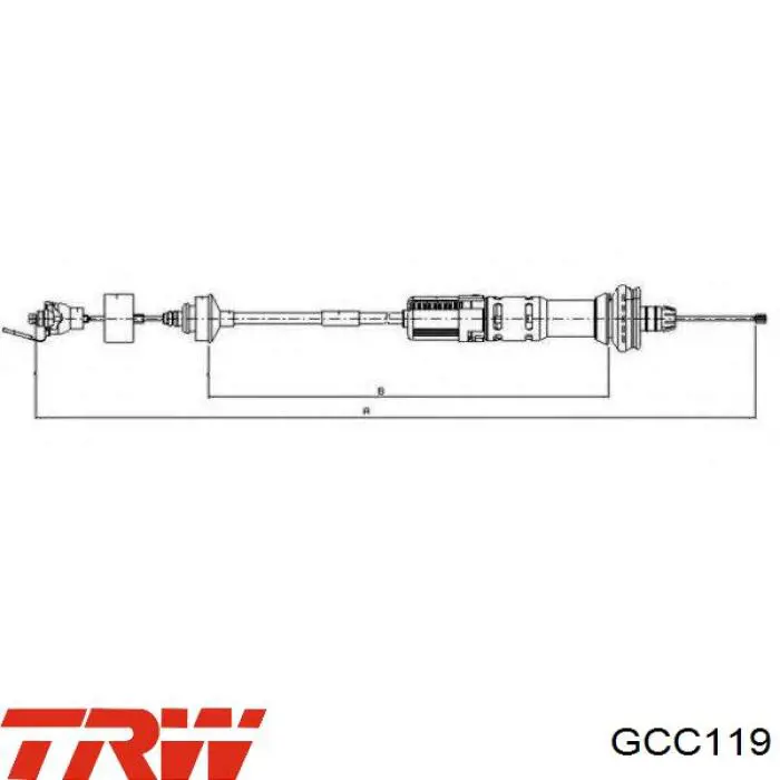 Купити GCC119 TRW Трос зчеплення