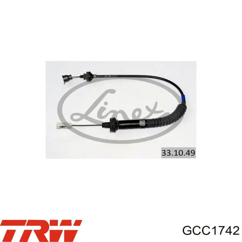 Трос зчеплення TRW GCC1742 ціна, від 19.61 USD