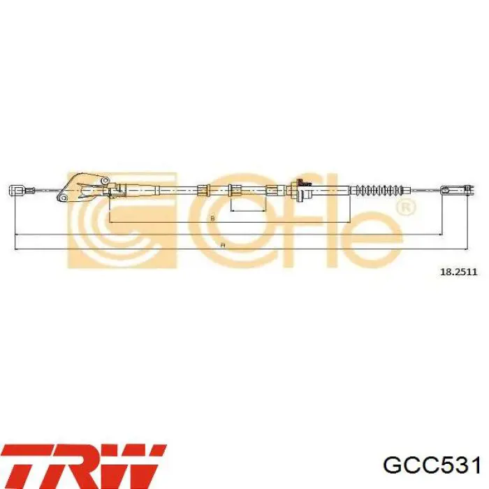 Трос зчеплення GCC531 TRW