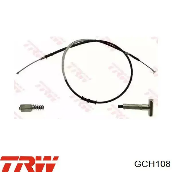 Трос стоянкового гальма задній правий TRW GCH108 ціна, від 19.39 USD