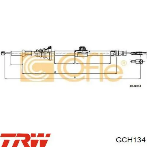 Трос стоянкового гальма передній Adriauto 570232 ціна, від 23.29 USD