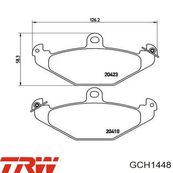 Трос стоянкового гальма задній правий TRW GCH1448 ціна, від 10.46 USD