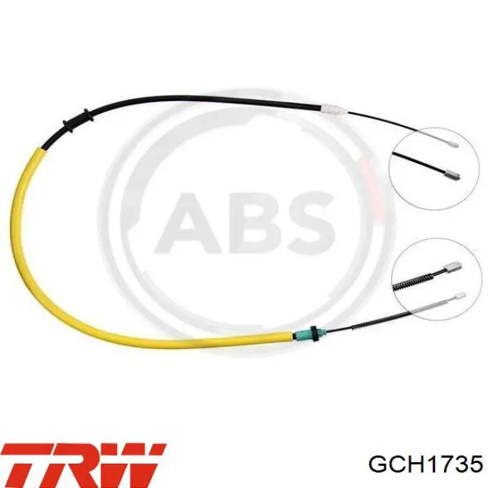 Купити GCH1735 TRW Трос ручного гальма задній, лівий