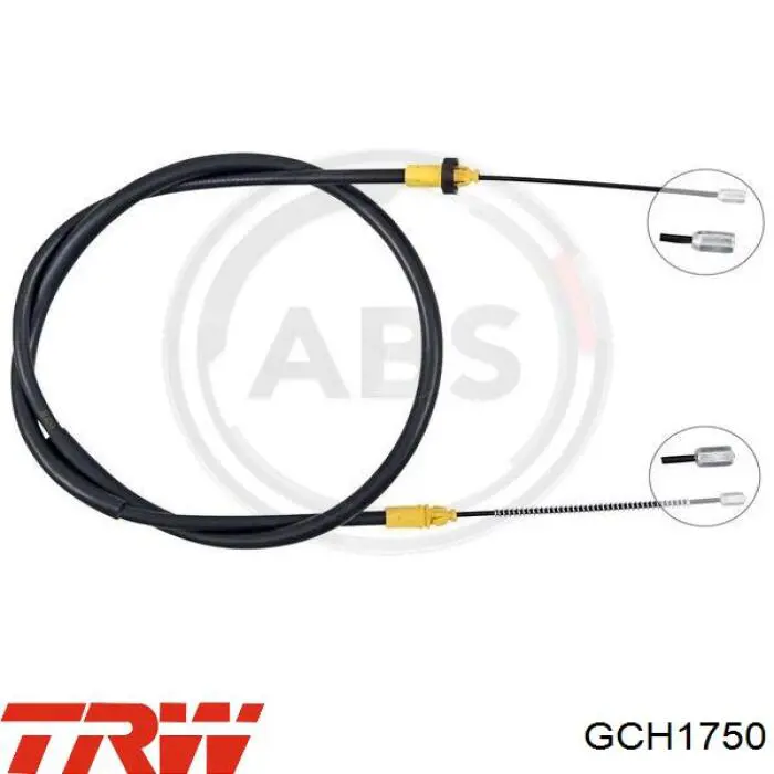 Трос ручного гальма задній, правий/лівий TRW GCH1750 ціна, від 8.47 USD