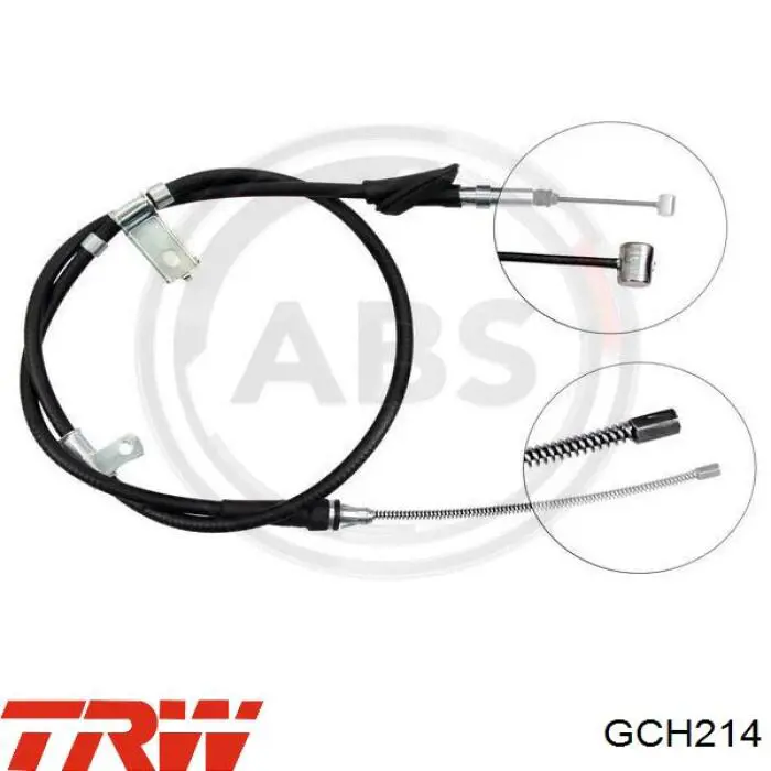 Купити GCH214 TRW Трос ручного гальма задній, правий