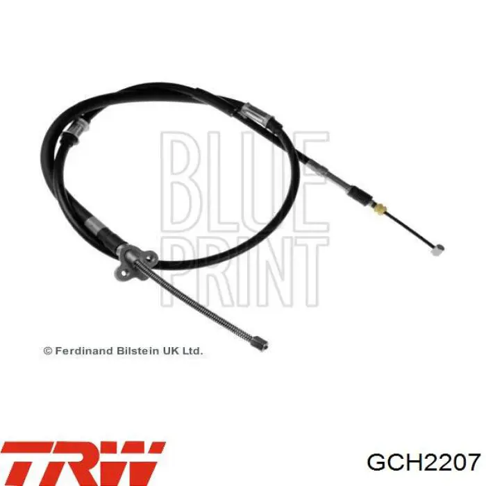 Купити GCH2207 TRW Трос ручного гальма задній, лівий