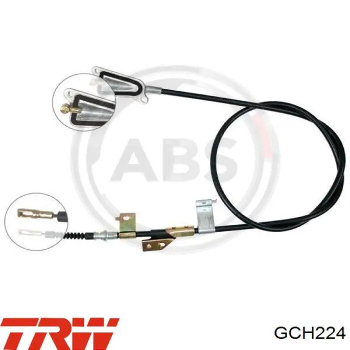 Купити GCH224 TRW Трос ручного гальма задній, правий