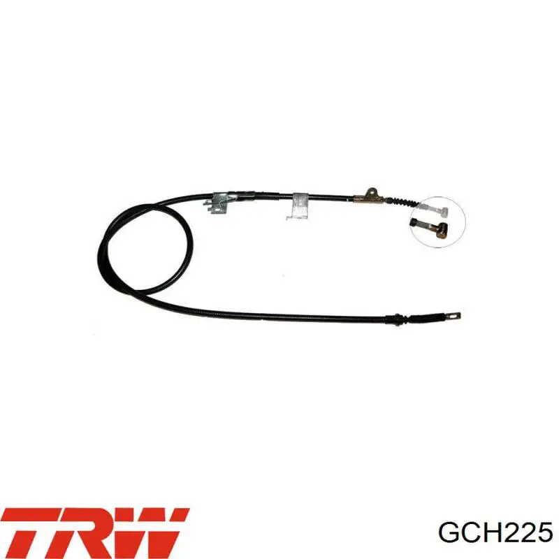 Трос ручного гальма задній, лівий TRW GCH225