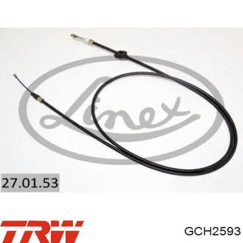Трос стоянкового гальма передній TRW GCH2593 ціна, від 11.52 USD