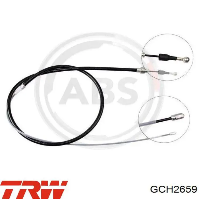 Трос ручного гальма задній, правий/лівий TRW GCH2659 ціна, від 11.96 USD