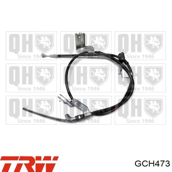 Трос ручного гальма задній, правий TRW GCH473 ціна, від 36.57 USD