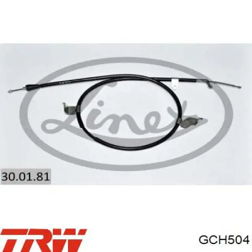 Трос стоянкового гальма задній лівий TRW GCH504 ціна, від 33.00 USD