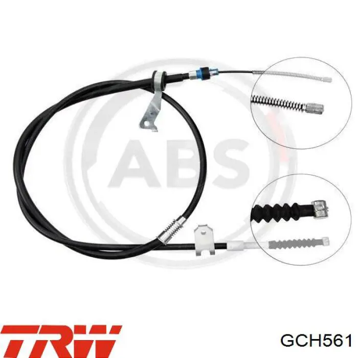 Купити GCH561 TRW Трос ручного гальма задній, лівий