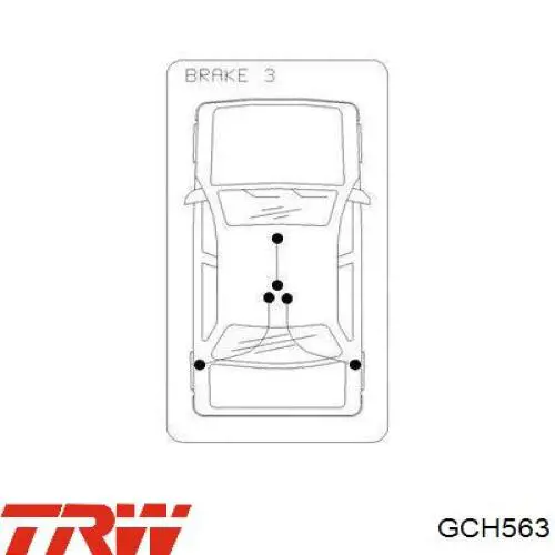Трос стоянкового гальма задній правий TRW GCH563 ціна, від 22.01 USD