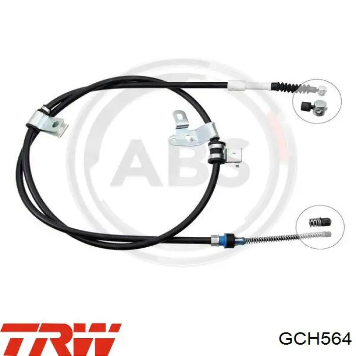 Купити GCH564 TRW Трос ручного гальма задній, лівий