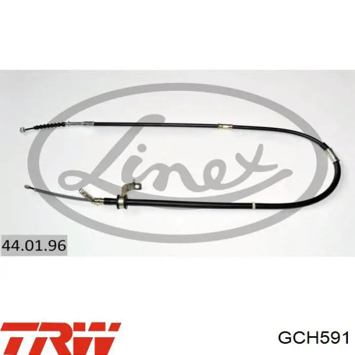 Купити 440196 Linex Трос ручного гальма задній, лівий