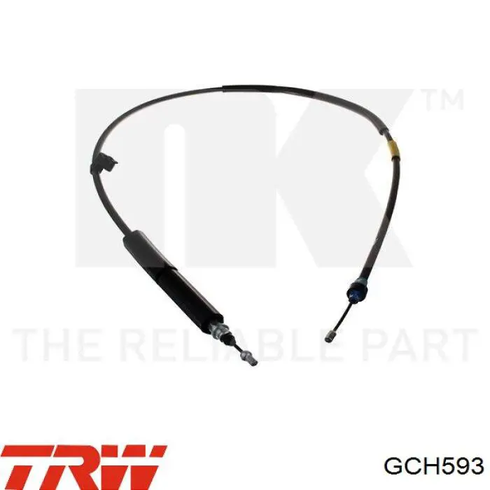 Трос стоянкового гальма задній правий TRW GCH593 ціна, від 16.87 USD