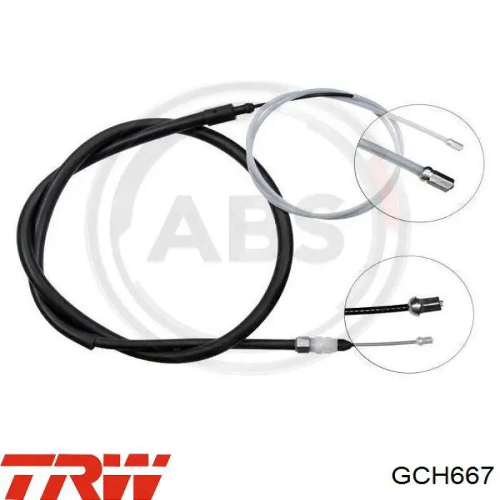 Трос ручного гальма задній, правий/лівий TRW GCH667 ціна, від 11.61 USD