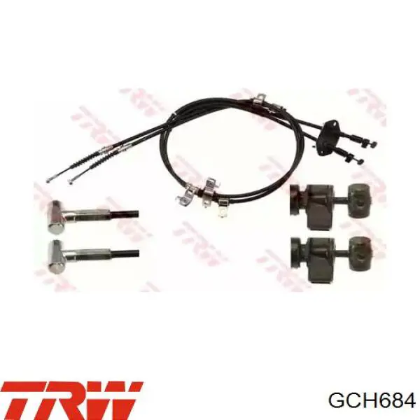 Трос ручного гальма задній, правий/лівий TRW GCH684 ціна, від 44.45 USD