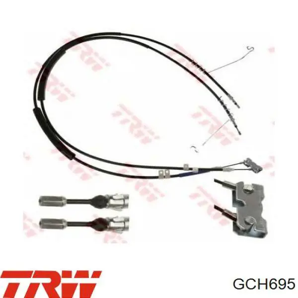1824930 Ford Трос ручного гальма передній
