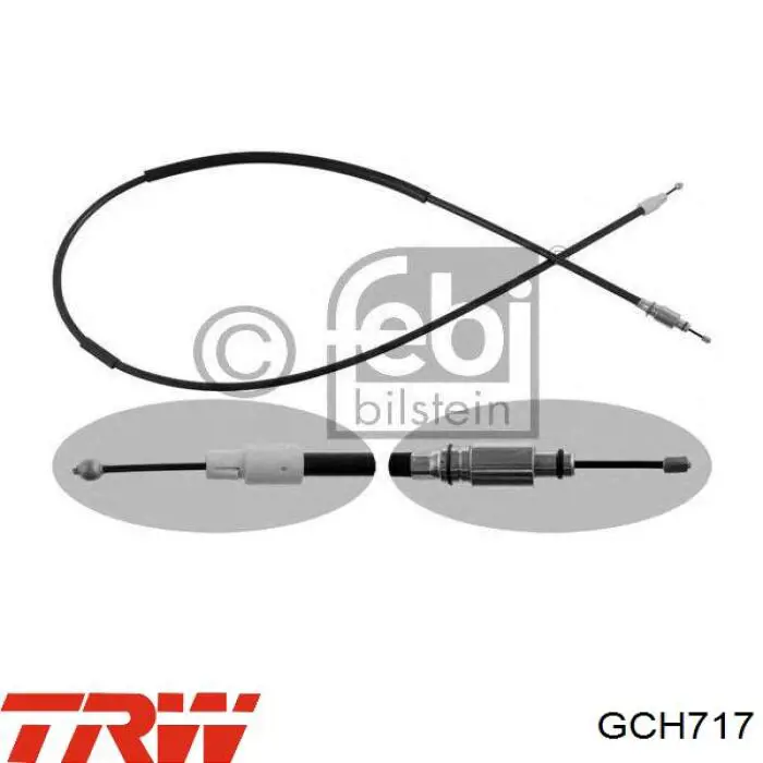 Купити GCH717 TRW Трос ручного гальма задній, правий/лівий