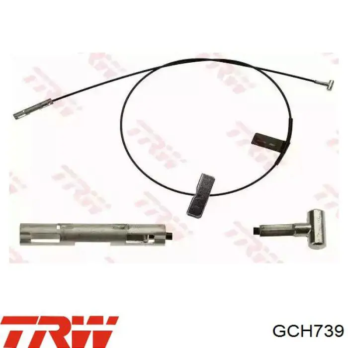 Купити GCH739 TRW Трос ручного гальма передній