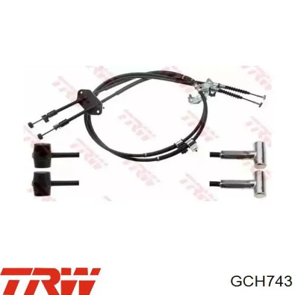 320570 Maxgear Трос ручного гальма задній, правий/лівий