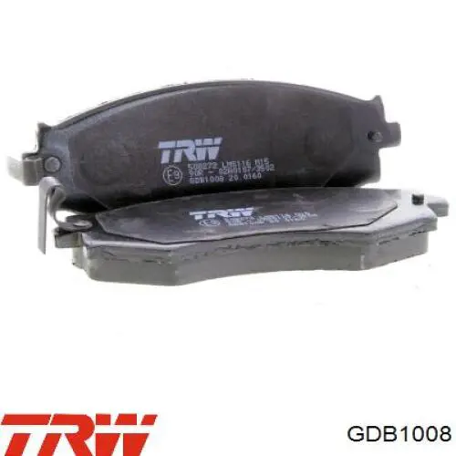 GDB1008 TRW колодки гальмівні передні, дискові