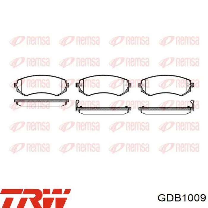 Тормозні колодки TRW GDB1009