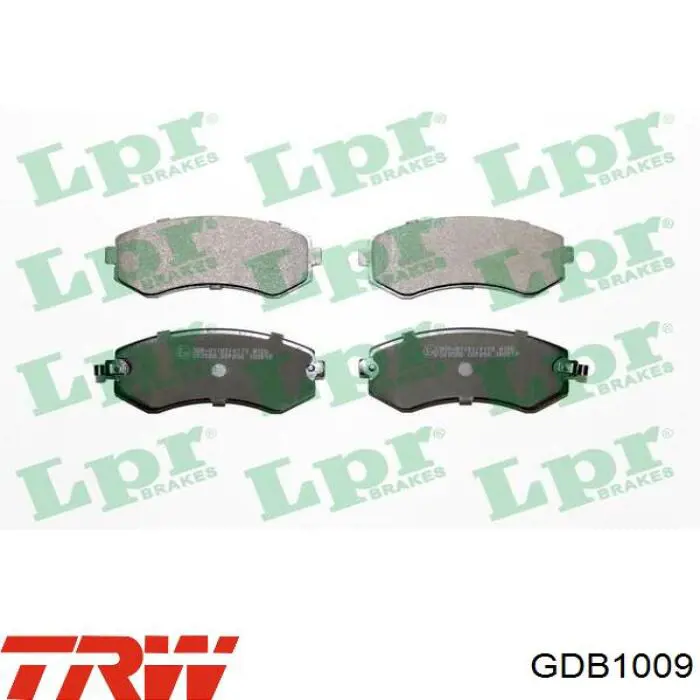 Купити GDB1009 TRW Колодки гальмівні передні, дискові