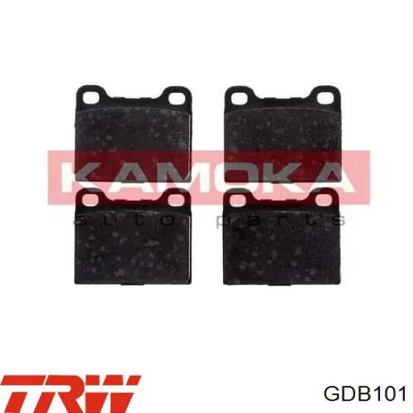 Задні гальмівні колодки GDB101 TRW