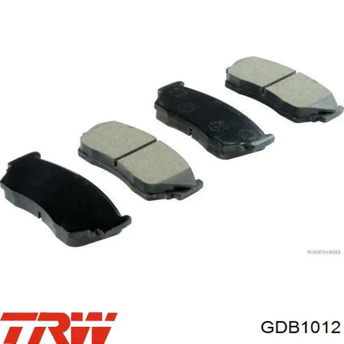 GDB1012 TRW колодки гальмівні передні, дискові