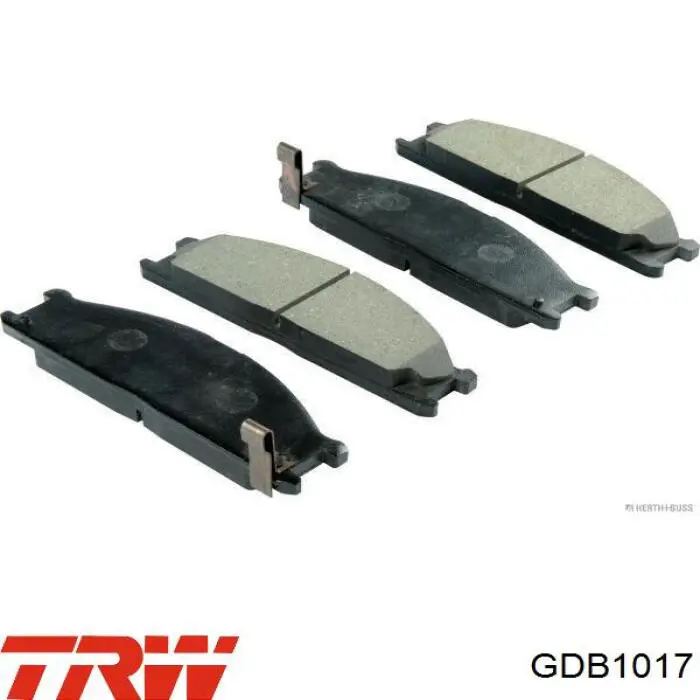 Купити GDB1017 TRW Колодки гальмівні передні, дискові