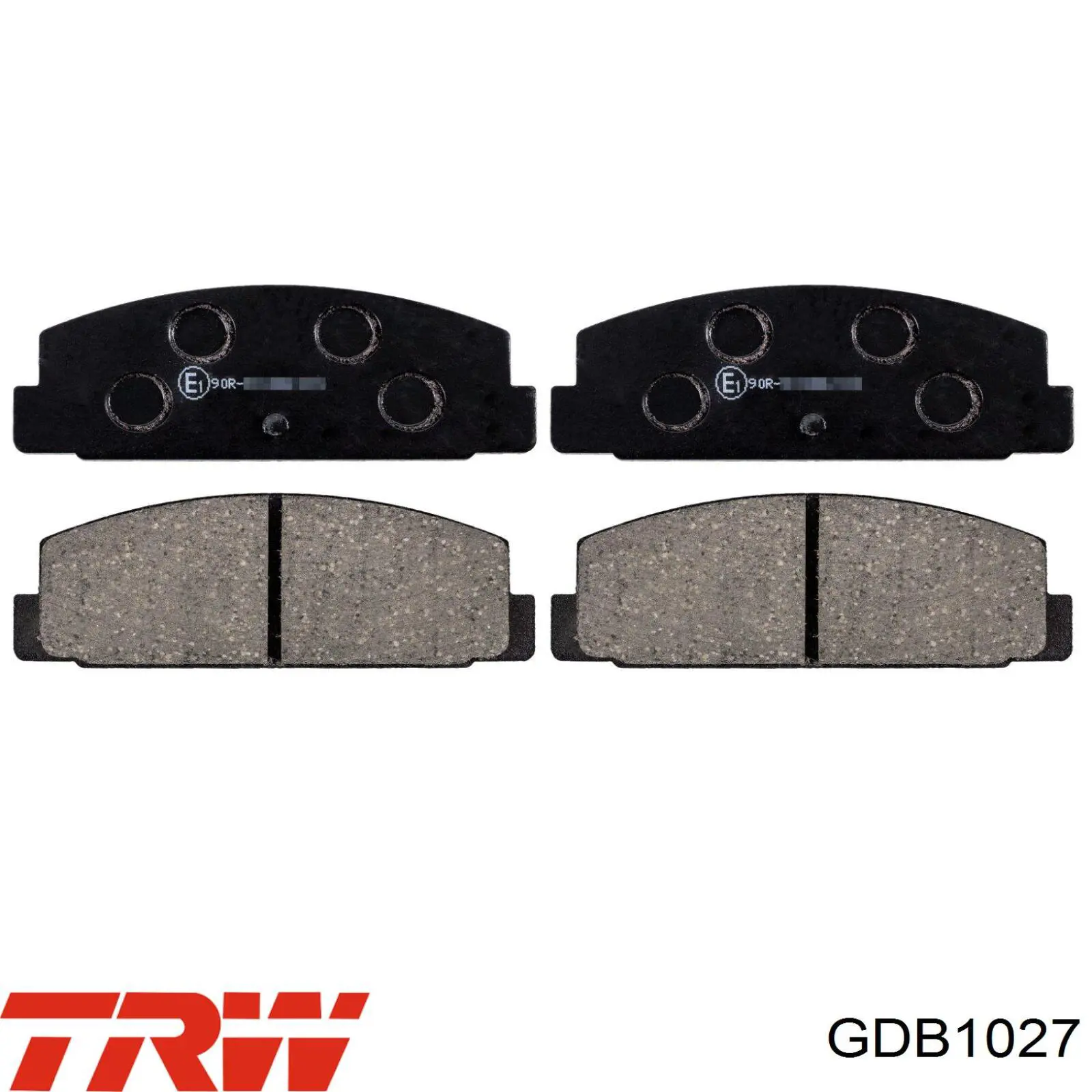 GDB1027 TRW колодки гальмові задні, дискові
