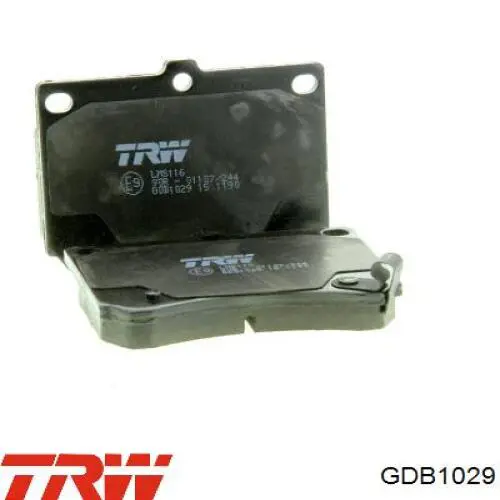 GDB1029 TRW колодки гальмівні передні, дискові