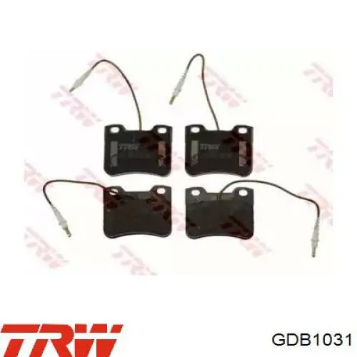 GDB1031 TRW колодки гальмівні передні, дискові