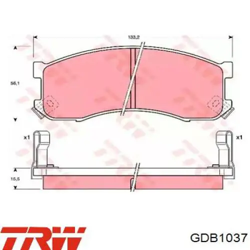 LP800 BRP Передні гальмівні колодки