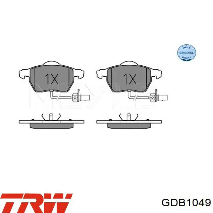 Гальмівні колодки TRW GDB1049 ціна, від 32.29 USD