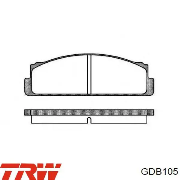 Гальмівні колодки TRW GDB105 ціна, від 10.20 USD