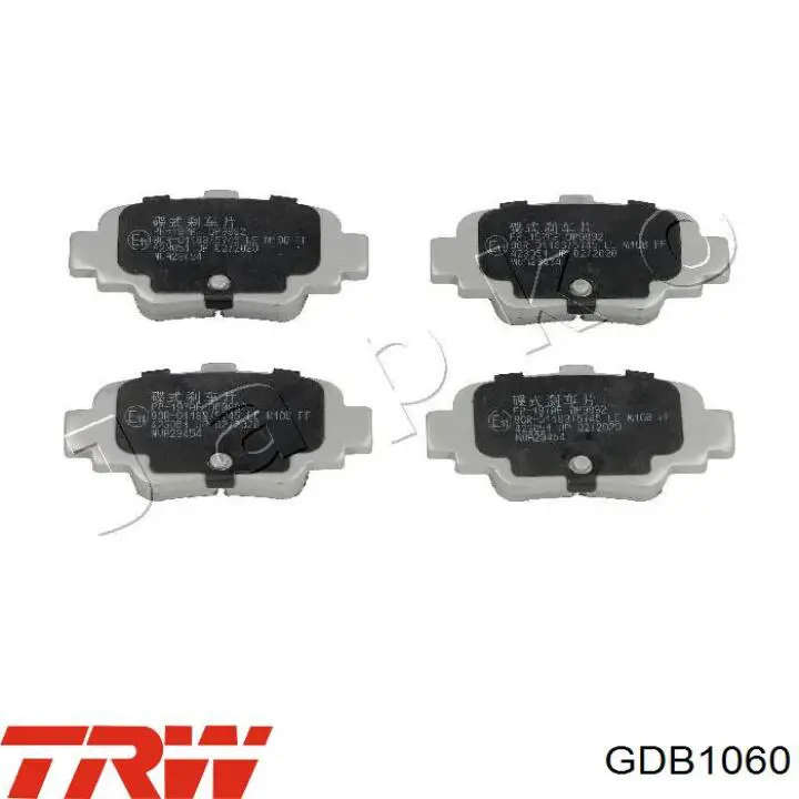 Купити GDB1060 TRW Задні колодки