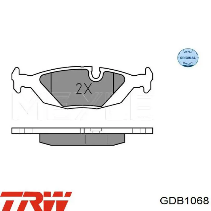 Задні гальмівні колодки TRW GDB1068 ціна, від 17.18 USD