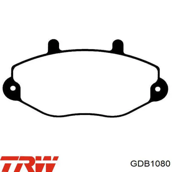 Передні тормозні колодки GDB1080 TRW