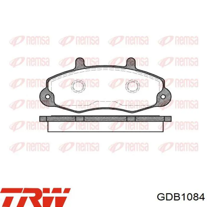 Колодки гальмівні передні, дискові GDB1084 TRW