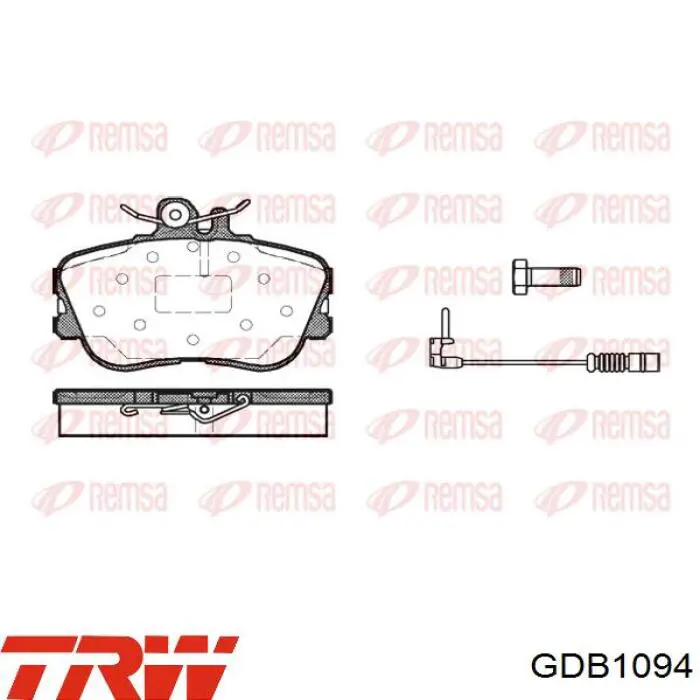 Тормозні колодки TRW GDB1094