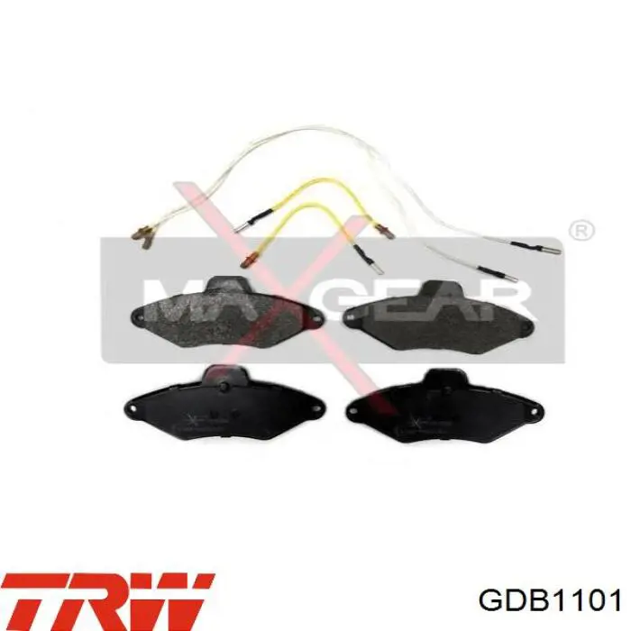 GDB1101 TRW Передні гальмівні колодки