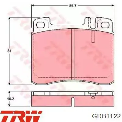 Гальмівні колодки TRW GDB1122 ціна, від 18.80 USD